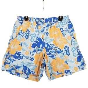 Columbia Swim Shorts Mens M Floral Nylon Activewear Summer Surf Athleisure Beach